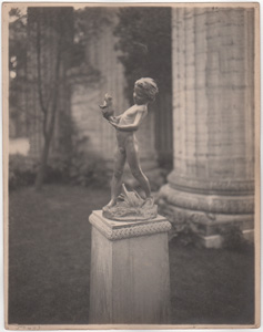 Frog Boy statue